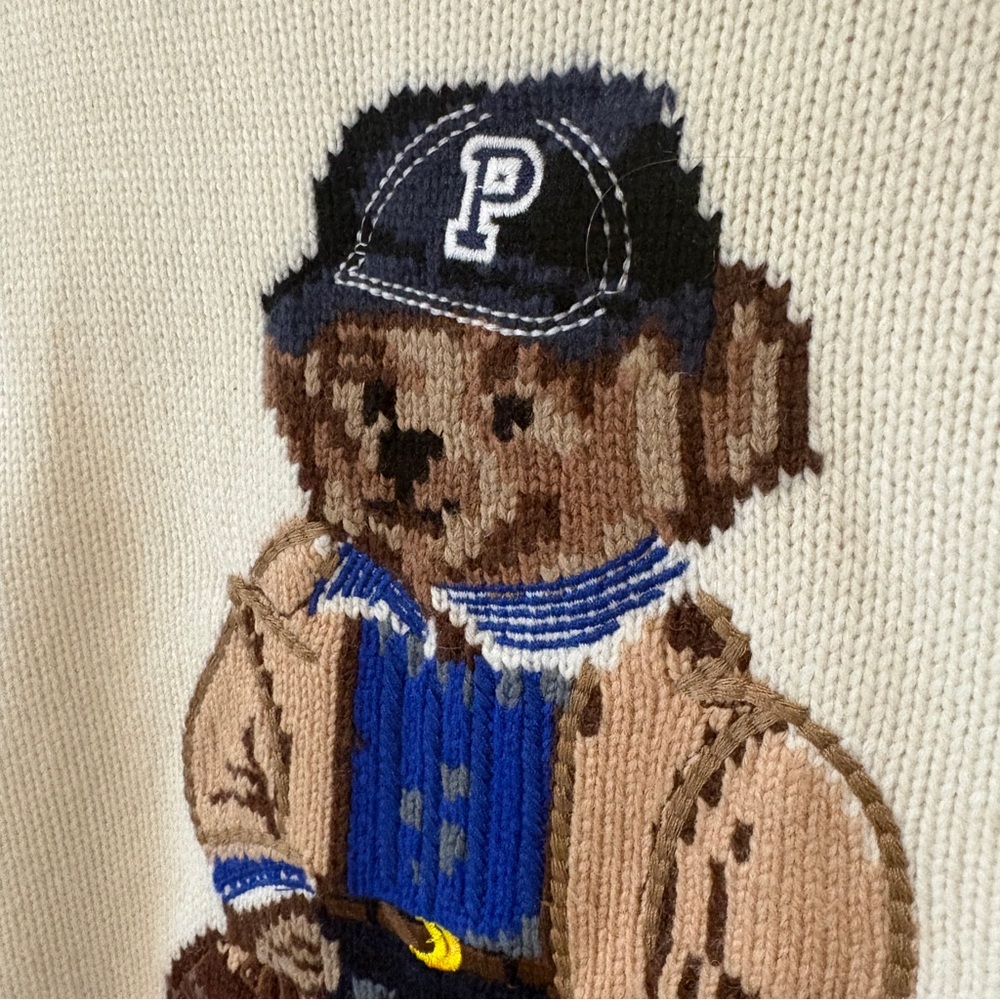 NEW Polo Ralph Lauren Polo Bear Wool Cashmere Blend Intarsia Sweater Size XL - Picture 6 of 15